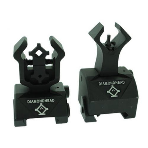Diamond Sight - Rear and Gas Block AR10 Front