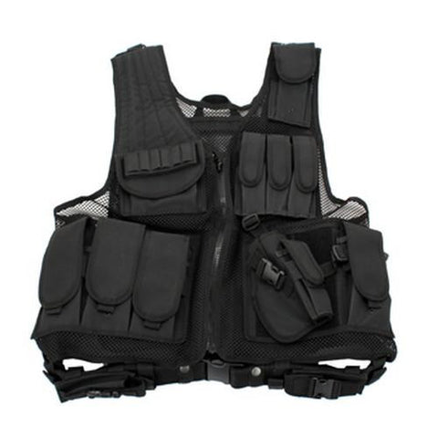 Black Deluxe Tactical Vest - Standard