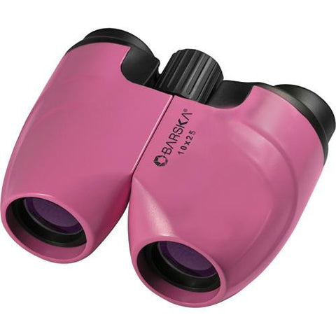 10x25mm Binocular - Porro Prism, Blue Lens, Pink