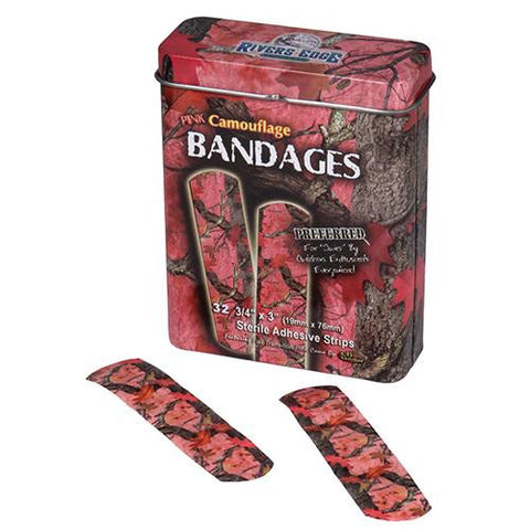 32 Piece Bandages - Pink Camo