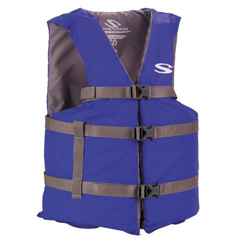 Adult Classic Boating PFD - Oversized, Blue