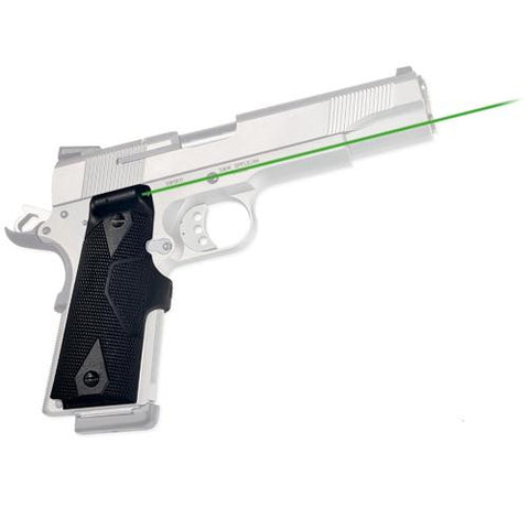 1911 Government-Commander - Lasergrips-Green, Clam Pack