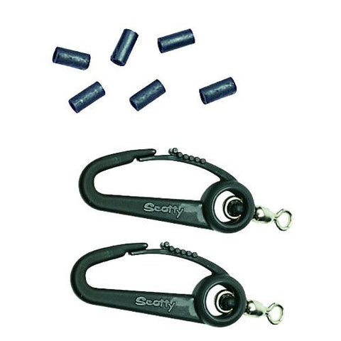 2 Lead Weight Swivel Hooks and 6 Wire Connectors