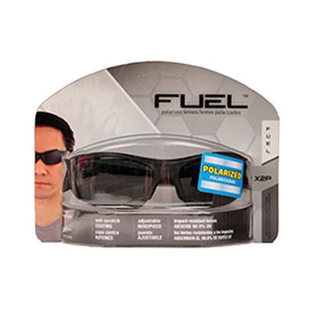 Fuel X2P HP Safety Eyewear, Black,Polarized Gray