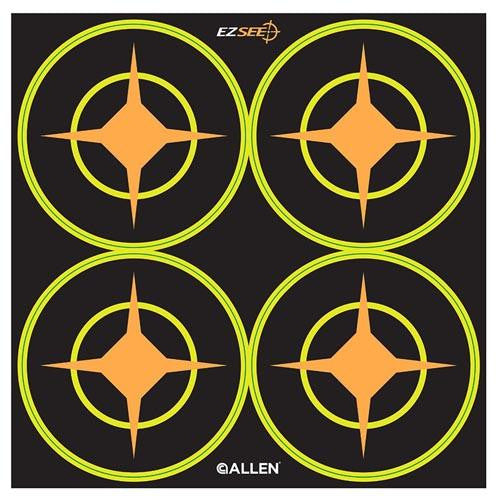 EZ Aim Targets - Splash 3" Round Aiming Dots, Per 12 (4 Targets Per Sheet, Total of 48 Targets)