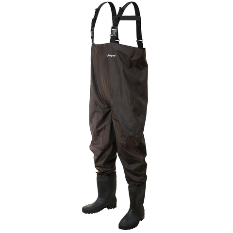 Chest Wader - Rana II PVC, Cleated, Size 10, Dark Brown