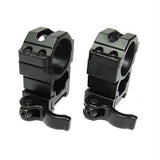 UTG 1"-2PCs High Pro LE Grade Picatinny QD Rings: 22mm Wide, Black