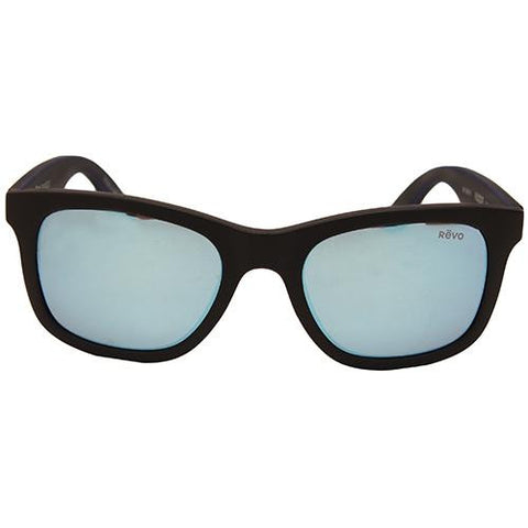 Huddie Sunglasses - Matte Black Frames Polarized Blue Water Lens