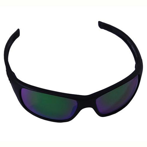 Guide II Sunglasses - Matte Black Frames, Green Water Serilium Lens