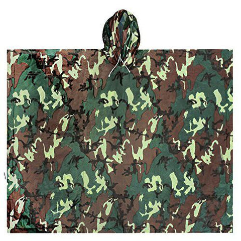 Adult All-Weather Poncho, Camo