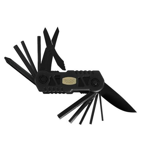 Bow Multi-Tool with Broadhead Wrench - Black G10 Handle and Polyester Sheath, Boxed