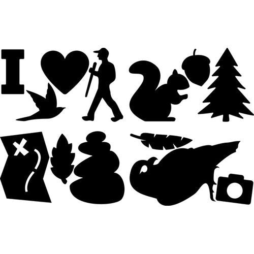 Tenacious Tape Gear Patches - 20", Hiking, Black