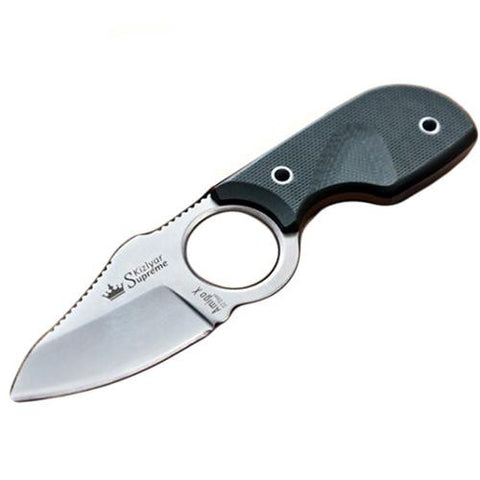 Amigo X D2, Fixed Blade with Olive Green G10 Handle