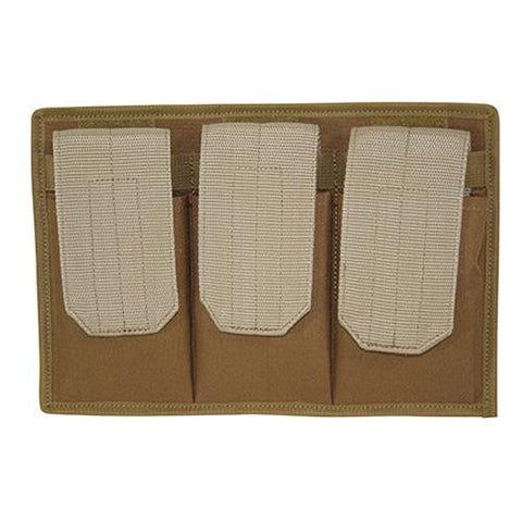 3 Pocket Magazine Pouch with Vellcroo Back - Coyote Brown
