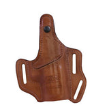 Multi Purpose Pancake Leather Holster - Springfield XD with 4" Barrel, Brown, Left Hand