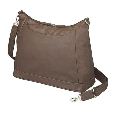 Concealed Carry Large Hobo Handbag - Saddle Tan
