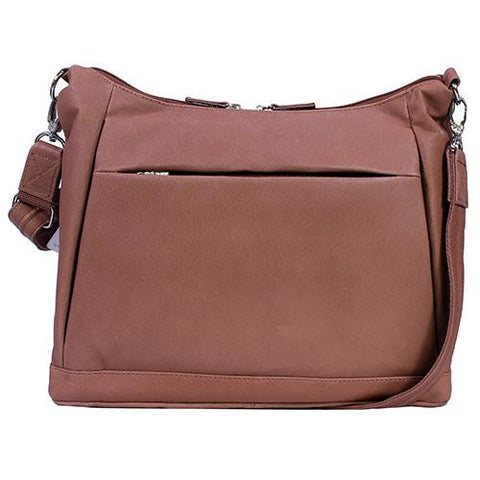 Concealed Carry Large Hobo Handbag - Tan