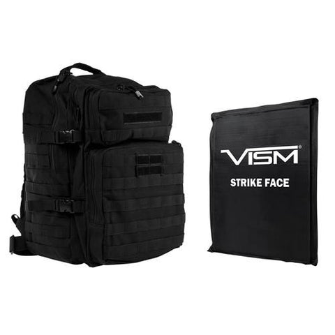 Assault Backpac with 11" z 14" Square Panels - Black