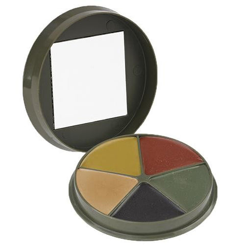 5 Color Camo Cream, Compact with Mirror