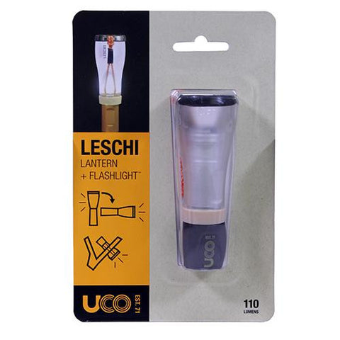 Leschi LED Lantern - Flashlight, LED, Silver-Black