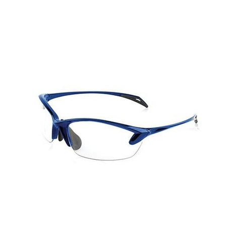 Colonel Women's Shooting Glasses, Blue Frame, Clear Lens