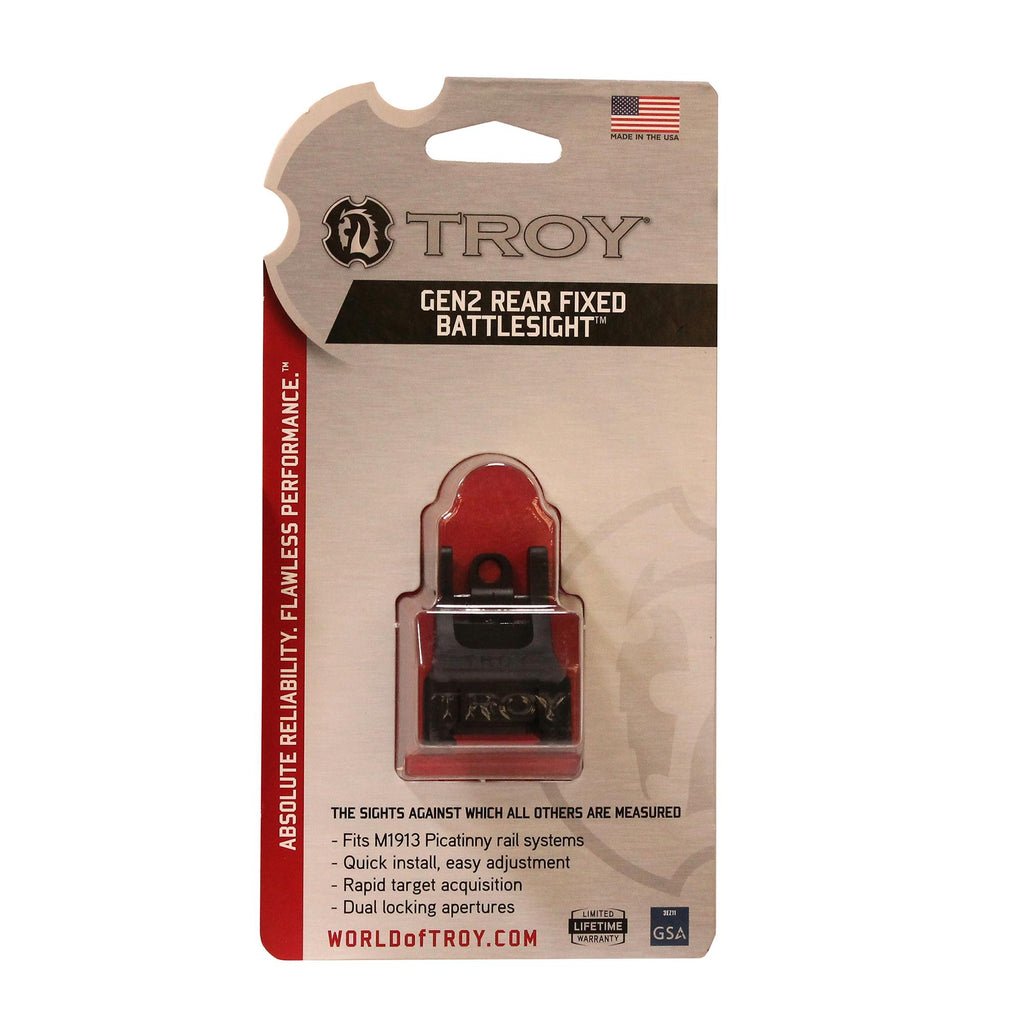 Gen2 Fixed Rear Battle Sight, Black