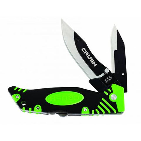 Crush Changeable Folding Knife - Green and Black