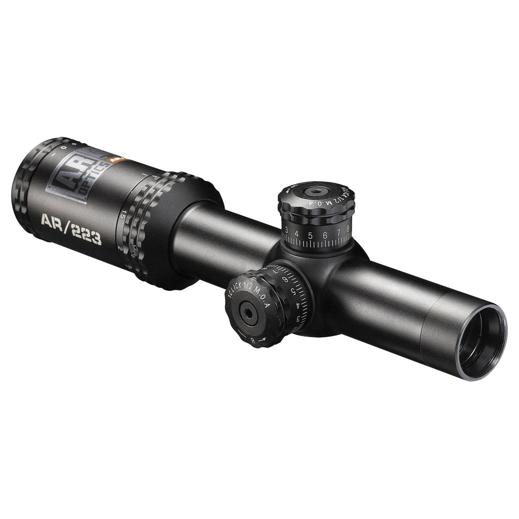 AR Optics - 1-4x 24mm, 30mm Main Tube, Drop Zone 300 Blackout Illuminated, Matte Black