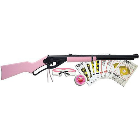 1998 Youth Lever Action Air Rifle, 177cal BB, PinkWood Stock with Fun Kit