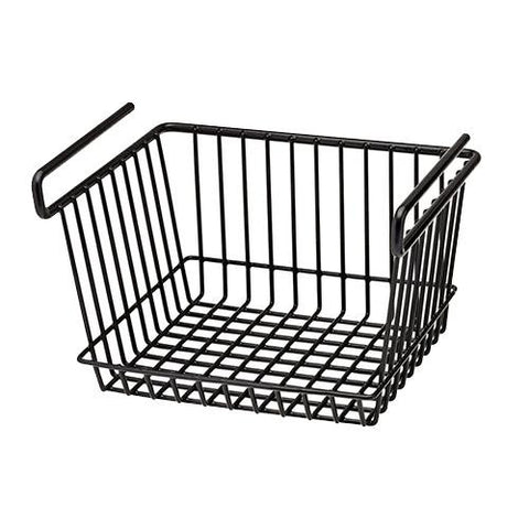 Hanging Shelf Basket - Large, Black