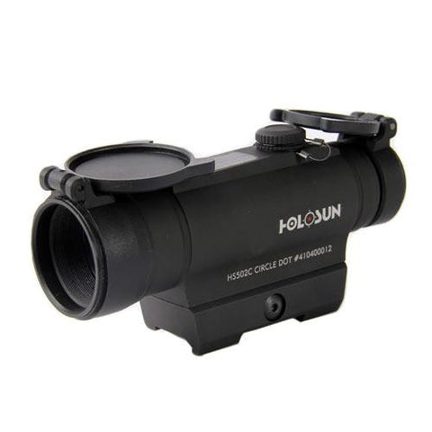 Red Dot Sight 1x, 30mm Tube - 65 MOA Circle with 2 MOA Dot, Weaver-Style Mount, Solar-Battery Powered, Matte