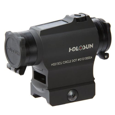 Paralow Red Dot Sight 1x - 2 MOA and 65 MOA Circle, Weaver-Style QR Lower Mount, Solar-Battery Powered