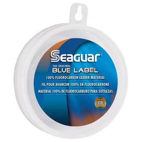 Blue Label Saltwater Fluorocarbon Line - .007" Diameter, 6 lb Tested, 25 Yards, Clear