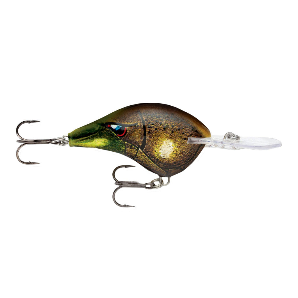 Dives-To Series Custom Ink Lure - Size 10, 2 1-4" Length, 6' Depth, 2 Number 4 Treble Hooks, Mossy, Per 1