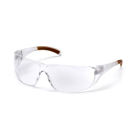 Carhartt Billings Safety Glasses - Clear Anti-Fog Lens with Clear Temples