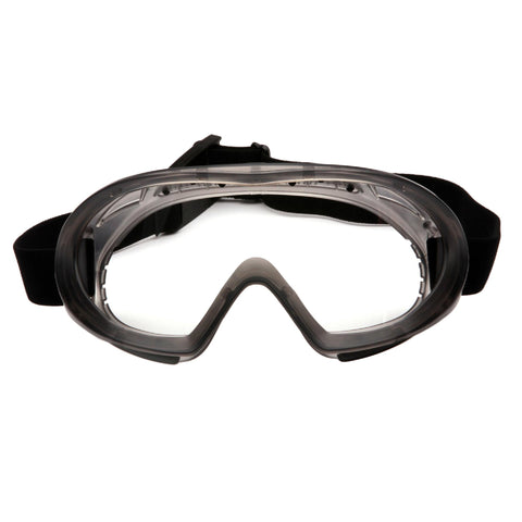 Capstone - 500 Series, Gray Direct-Indirect Goggle with Clear Anti-Fog Lens