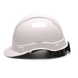 Ridgeline Cap Style Hard Hat - 6 Point Ratchet, White
