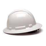 Ridgeline Full Brim Hard Hat - 4 Point Ratchet, White