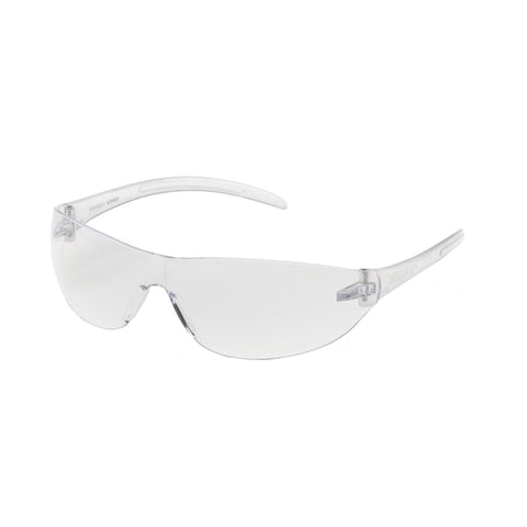 Alair Safety Glasses, Clear Lens with Clear Temples