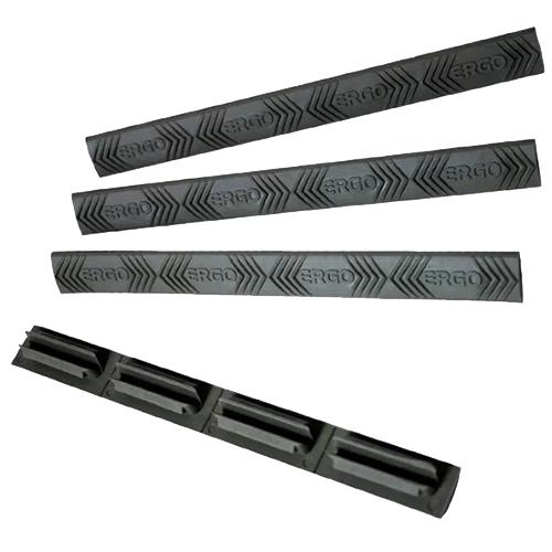 M-Lok Wedgelok Rail Covers - Ergo Logo, Black, Package of 4