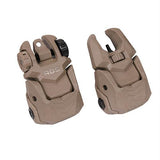 Folding Back-Up Sight Set (Front and Rear) - Flat Dark Earth