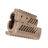 AKS74U "rinkov" Polymer Quad Rail Handguards - Flat Dark Earth