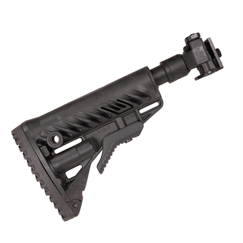 Galil Style Recoil Compensating Folding Collapsible Buttstock System - VZ.58,, Black