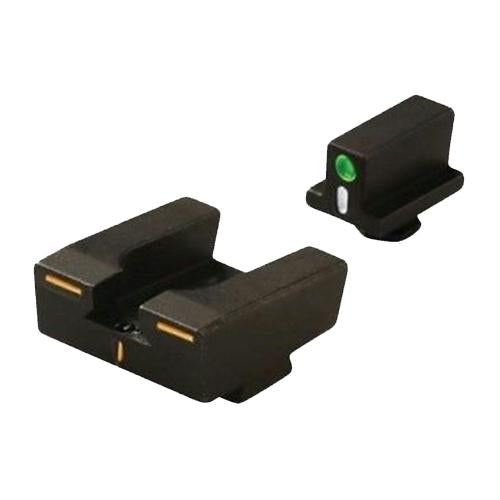 R4E Optimized Duty Sight Set Full Size - Glock Only Green Front-Orange