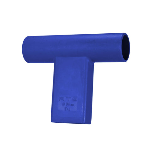 "T" Connector for Round Target Pole - Blue