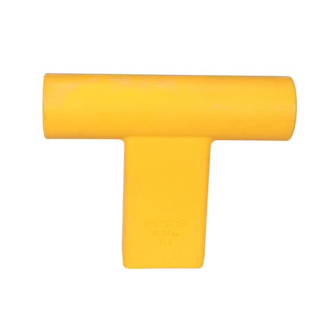 "T" Connector for Round Target Pole - Yellow