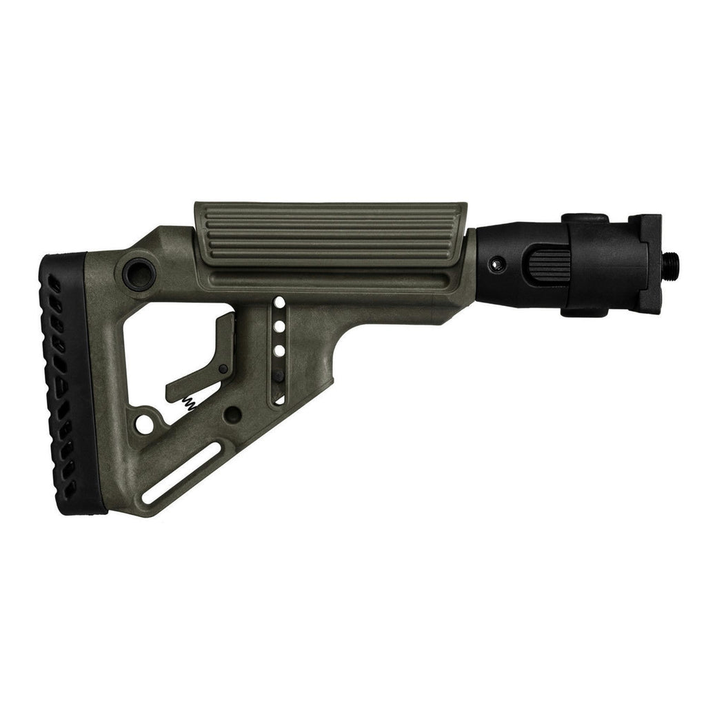 Tactical Folding Buttstock - with Cheek Rise and Steel Halil Hinge, CZ58, Olive Drab Green