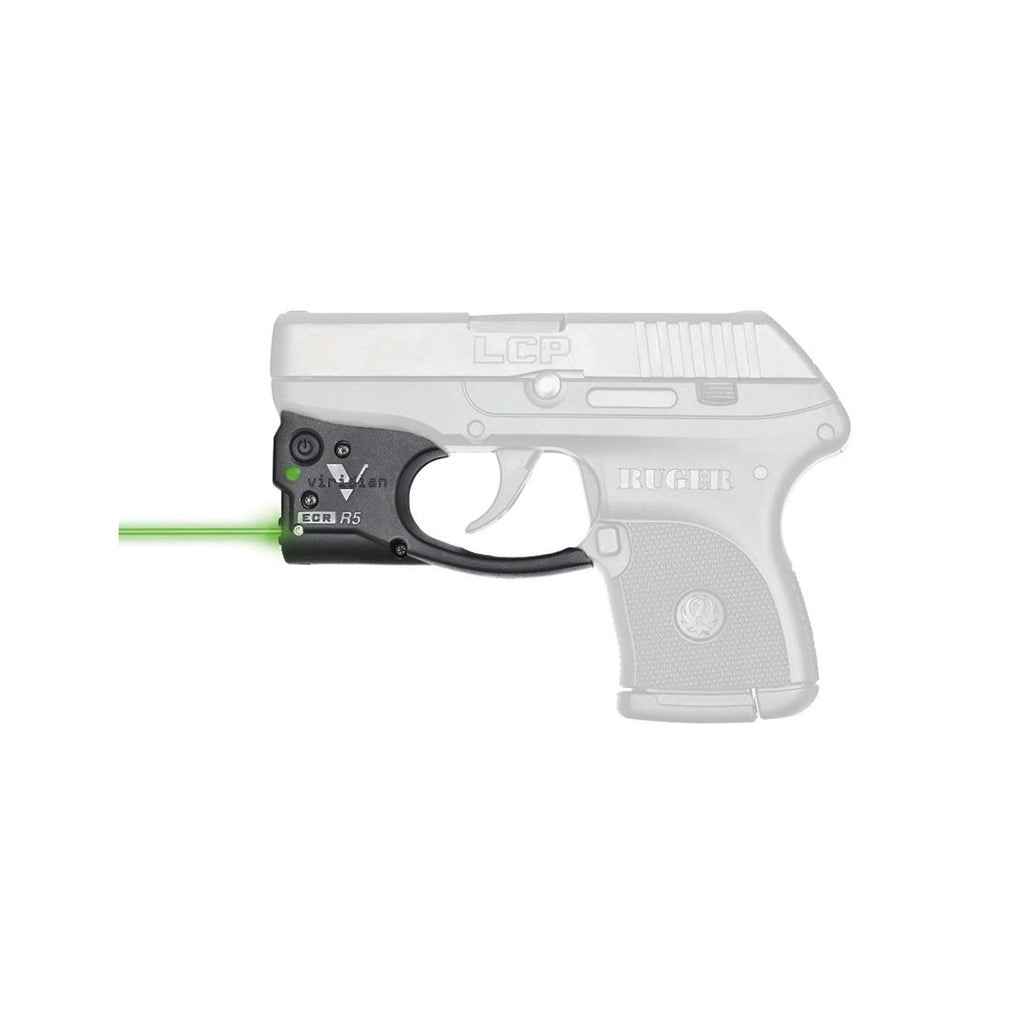 Reactor 5 Gen II Green Laser - Ruger LCP with ECR Instant On IWB Holster, Black