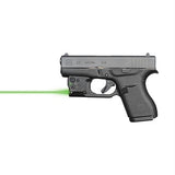 Reactor 5 Gen II Green Laser - Glock 43 with ECR Instant On IWB Holster, Black