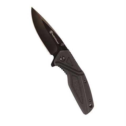 3" Knife with Black Oxide Blade Coating and Black Rubberized Aluminum Handle